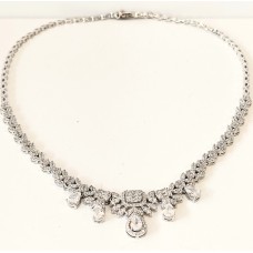 Ασημένιο κολιέ με ζιργκον (SN256)